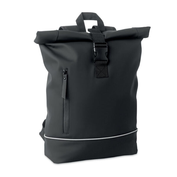 Laptop 15" roll top PU backpack LAPTOSA