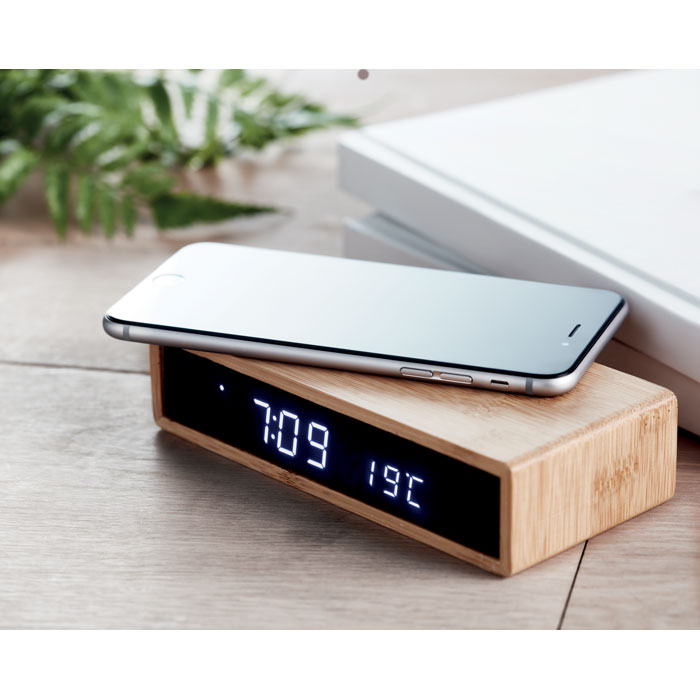 Wireless charger in bamboo 5W MORO - Image 6