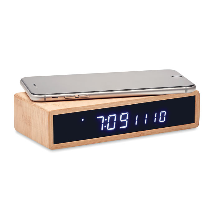 Wireless charger in bamboo 5W MORO - Image 3