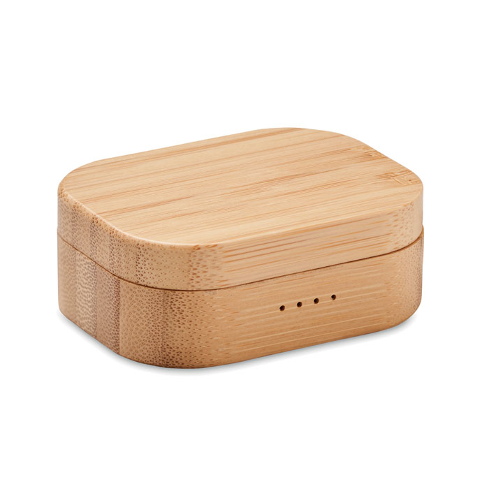 TWS earbuds in bamboo case JAZZ BAMBOO - Image 3