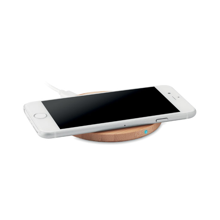 Wireless charger bamboo 5W RUNDO - Image 4