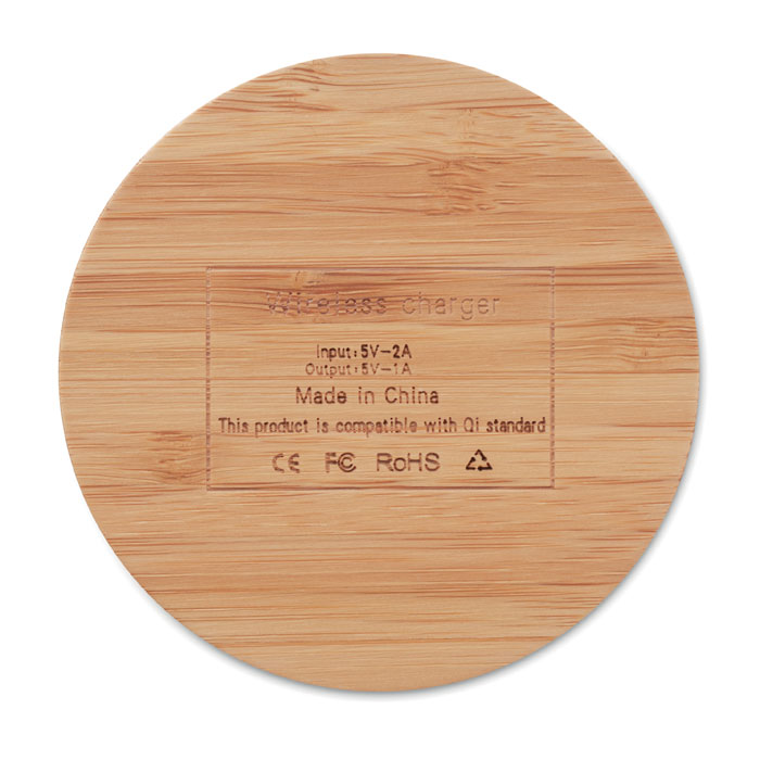 Wireless charger bamboo 5W RUNDO - Image 2