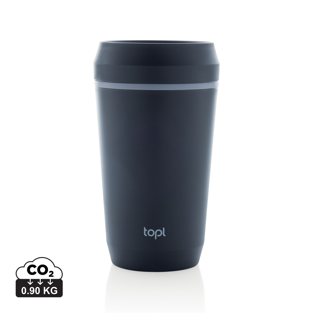 Термо бутилка от рециклирана пластмаса Topl To Go Tumbler Патентован 360 капак 354ml - Изображение 4