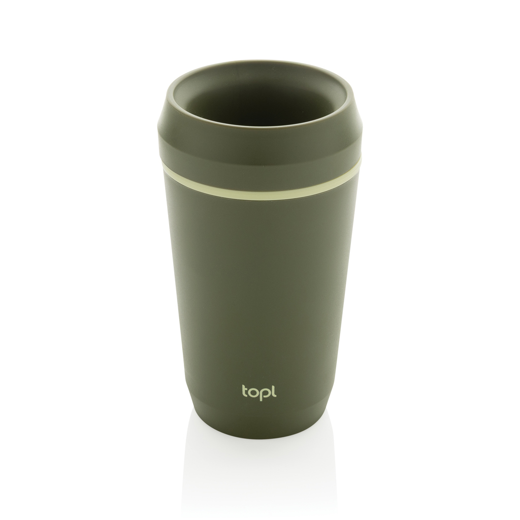 Термо бутилка от рециклирана пластмаса Topl To Go Tumbler Патентован 360 капак 354ml - Изображение 8