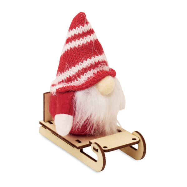 Гном на дървена шейна „FROSTY SLEIGH“