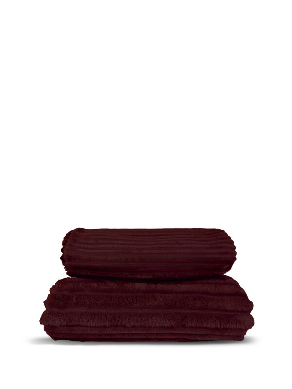 ESTELLA FLEECE PLAID, BORDEAUX
